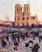 Maximilien Luce The Quai Saint-Michel and Notre-Dame china oil painting reproduction